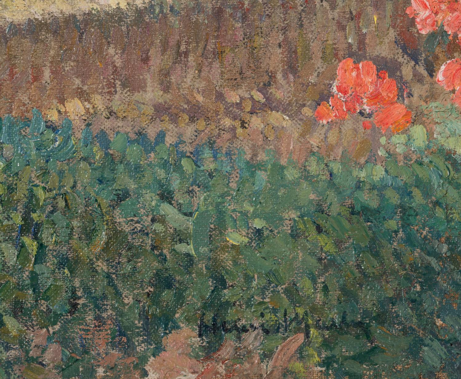 Bassin et Fleurs (Le Grand Basin de Marquayrol) ; with Landscape Study on the reverse (A Double-Sided Work)