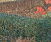 Bassin et Fleurs (Le Grand Basin de Marquayrol) ; with Landscape Study on the reverse (A Double-Sided Work)