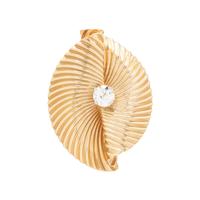 YELLOW GOLD AND DIAMOND BROOCH