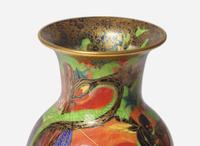 A Large Wedgwood Flame Fairyland Lustre Vase, UK, circa 1920