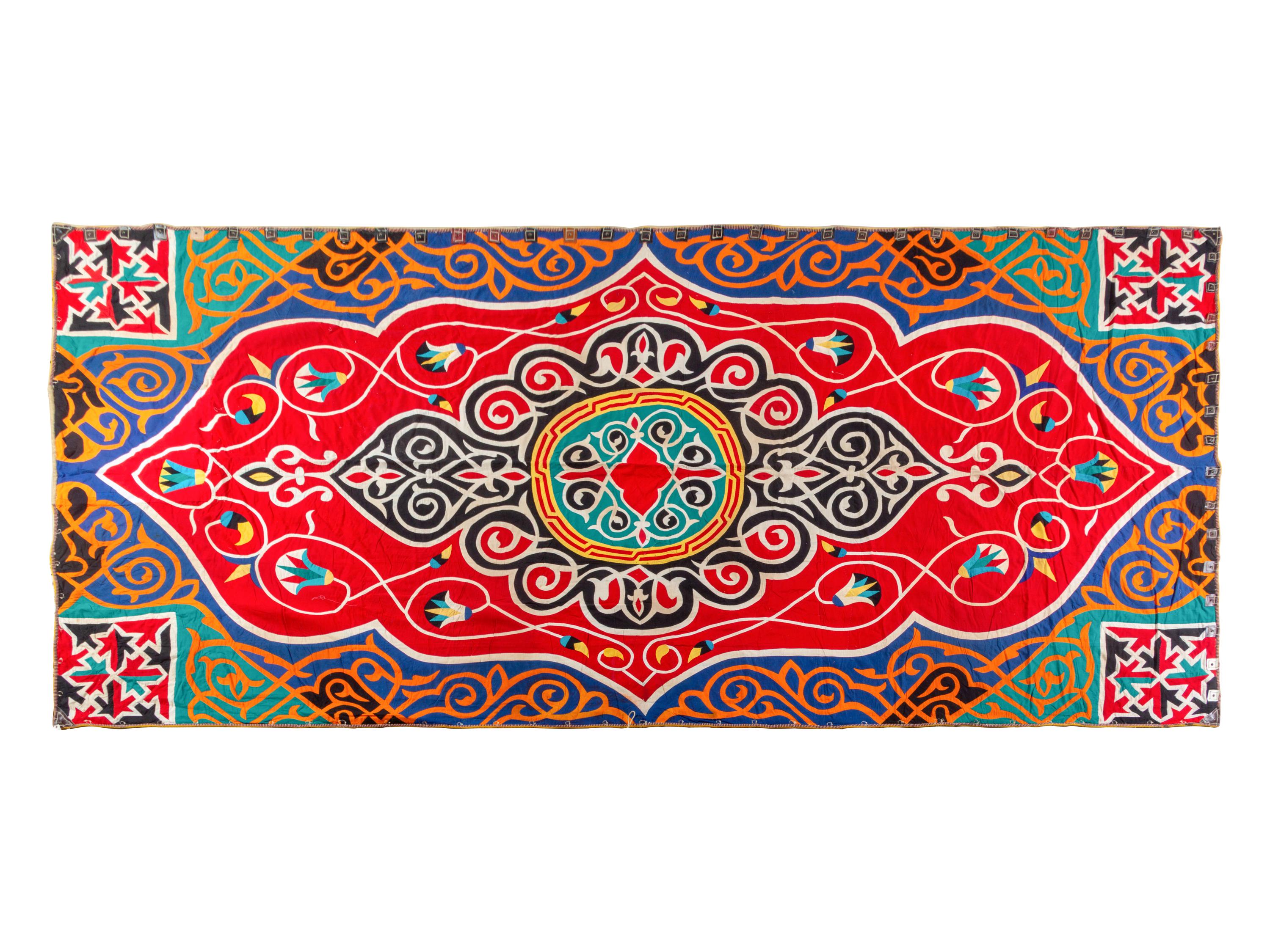 Two Egyptian Cotton Suradiq Wall Panels