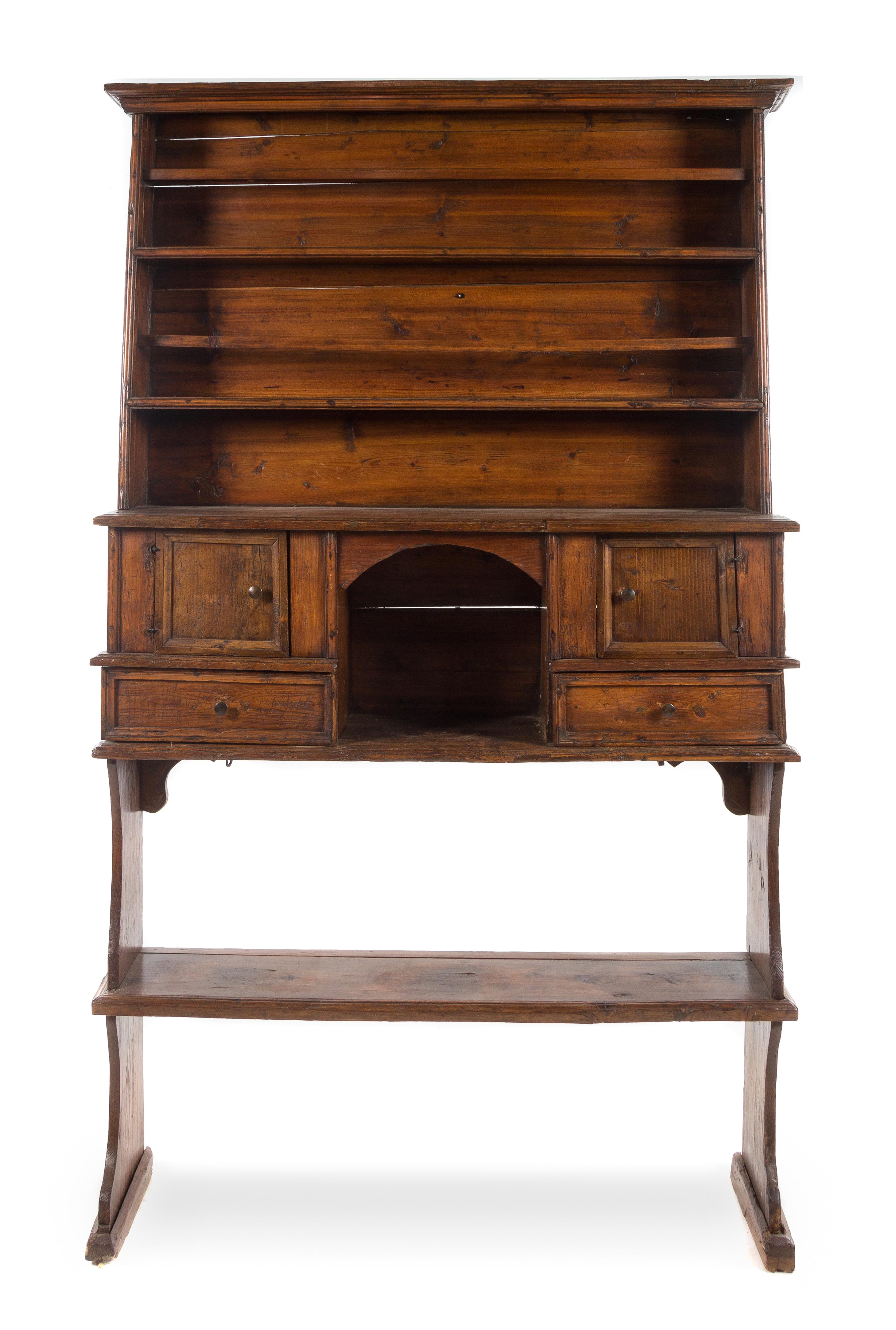 An Italian Walnut Cupboard — 17TH/18TH CENTURY