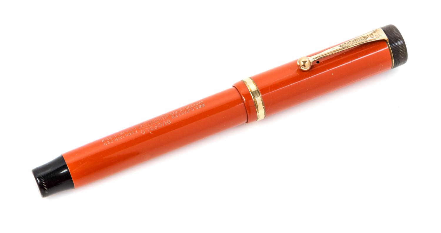 A Vintage Parker Duofold Fountain Pen Length 5 1/2 inches.