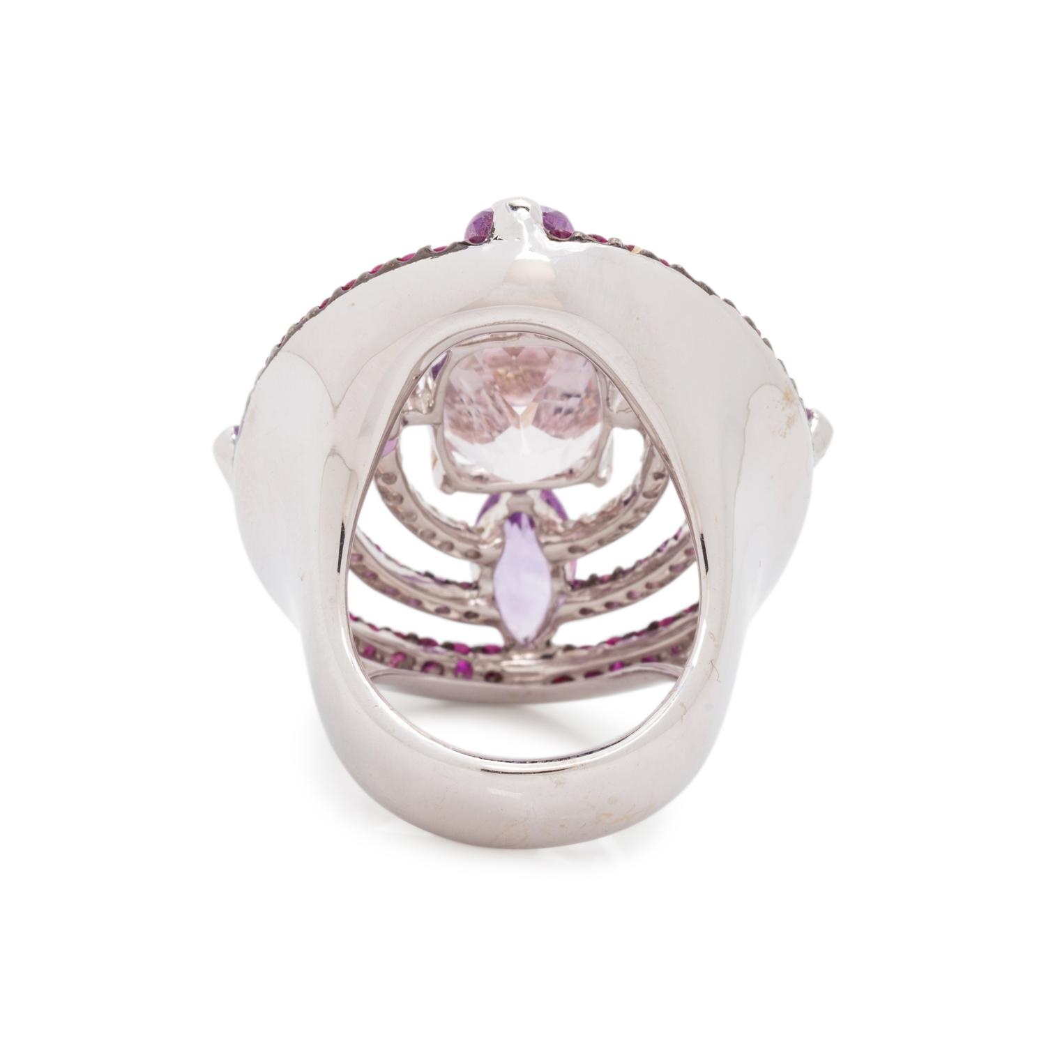 MULTIGEM AND DIAMOND RING