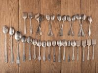 Navajo Heavily Stamped Silver Utensils