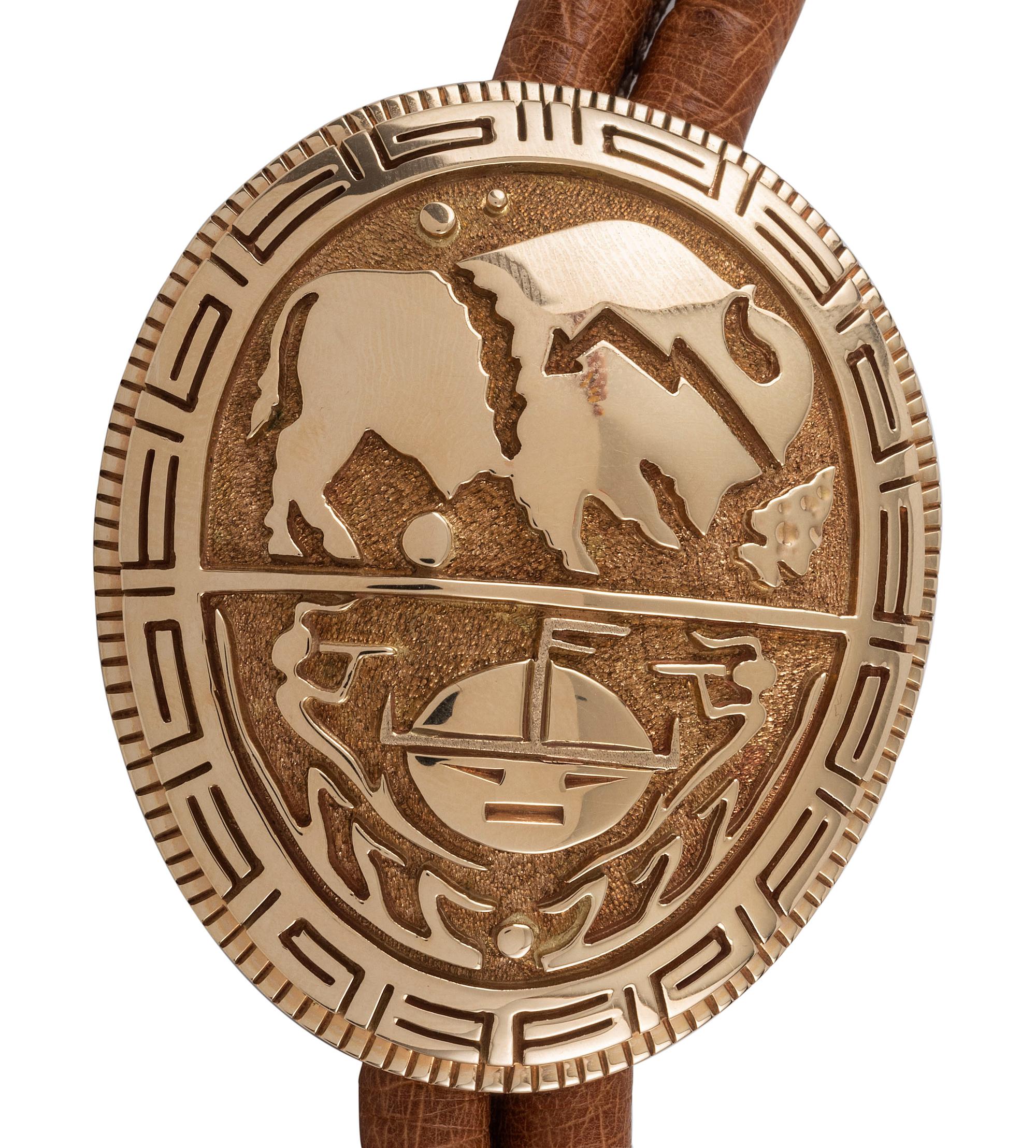 14k Gold Bolo Tie