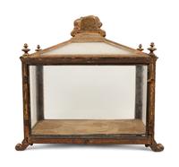 An Italian Giltwood Reliquary Vitrine