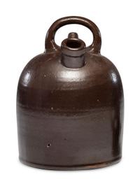 A 'Garfield and Arthur' Presidential Campaign Albany Slip-Glazed Harvest or Field Jug