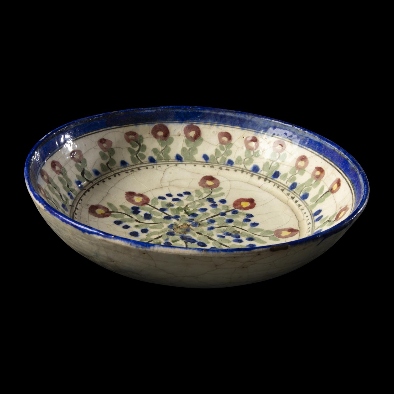 An Iznik Glazed Ceramic Dish