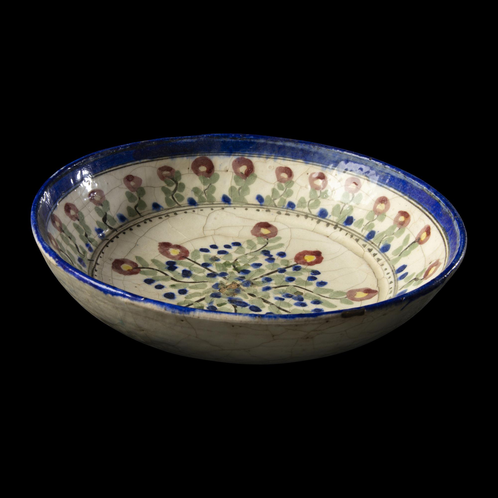 An Iznik Glazed Ceramic Dish