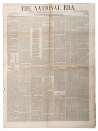 [SLAVERY & ABOLITION]. A group of 4 issues of the anti-slavery paper, The National Era . Washington, DC: American and Foreign Anti-Slavery Society, 1848.