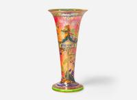 A Wedgwood Fairyland Lustre "Daventry" Footed Vase, UK, 1920s