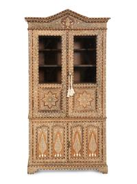 An Anglo-Indian Bone-Inlaid Cabinet