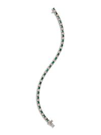 EMERALD AND DIAMOND BRACELET