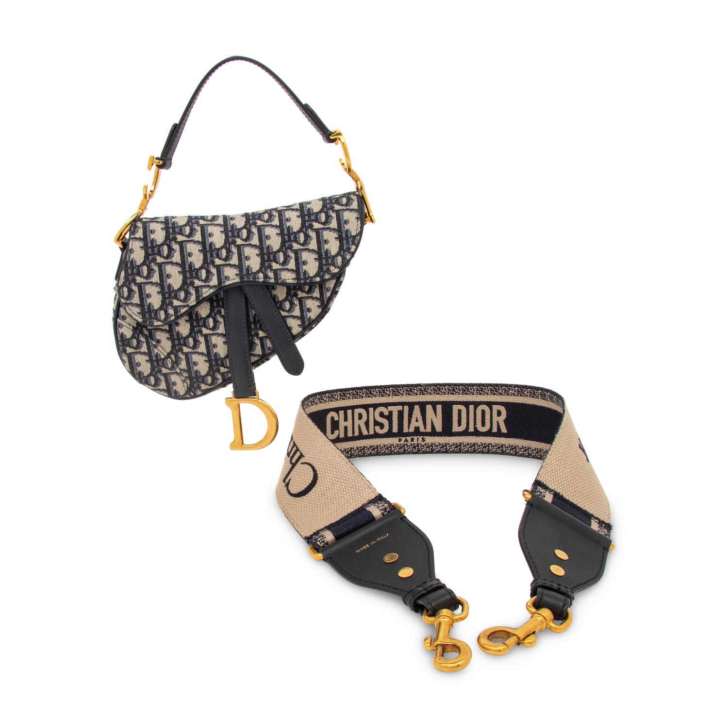Christian Dior, Oblique Jacquard Mini Saddle Bag