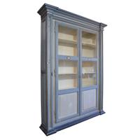 A Pair of Painted Two Door Cabinets 81" W x 17" D x 108" H — Italy, Circa 1900