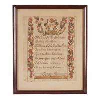 Attributed to the Blowsey Angel Artist Two fraktur for Judith Krim, dated "1793," Northampton County, PA