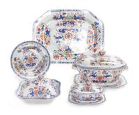 A Spode Imari Stoneware Dinner Service