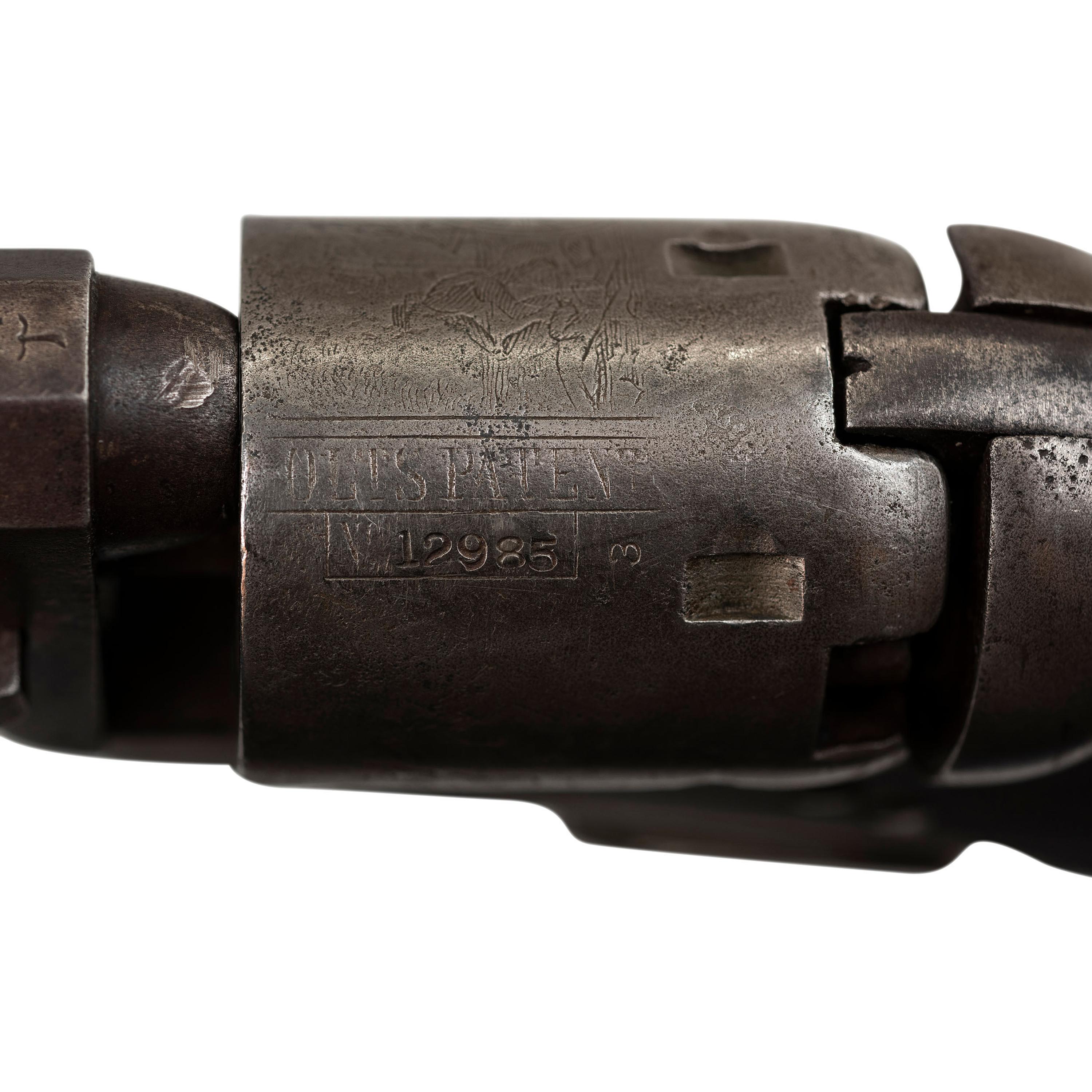 Colt Model 1849 "Square Back" Pocket Model or "Baby Dragoon with Loading Lever" Revolver