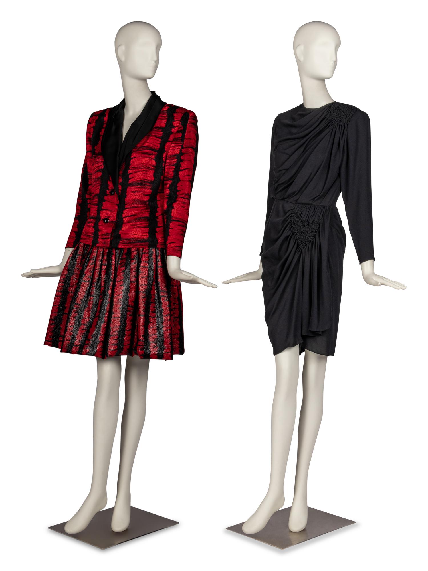 Galanos Ensemble and Dress, 1980s