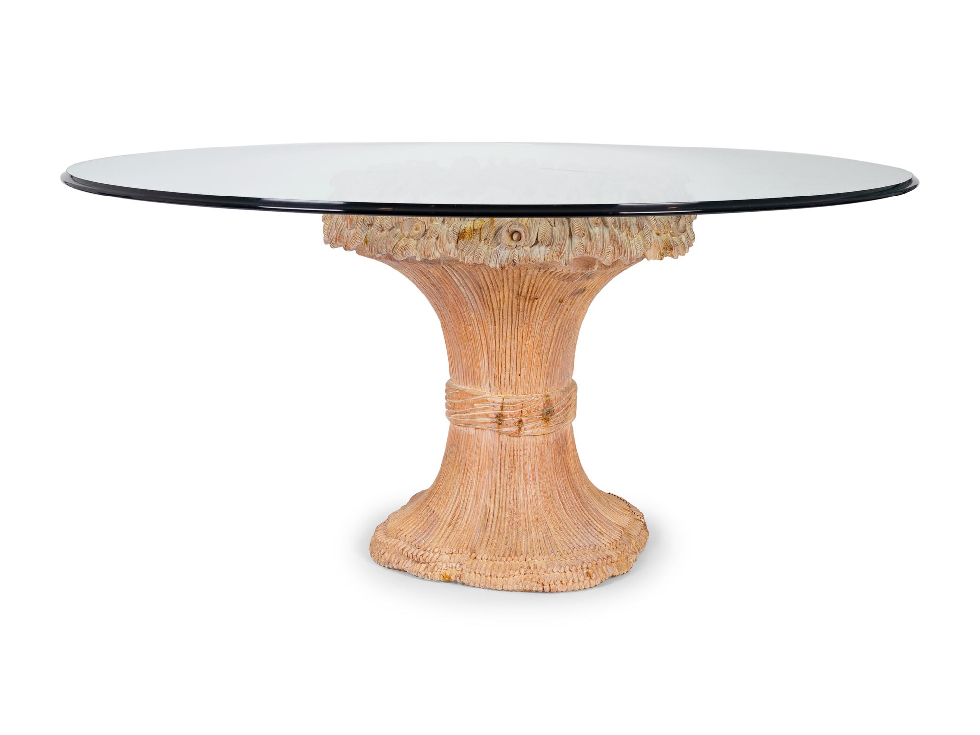 A Hollywood Regency Style Dining Table and Chairs — 20TH CENTURY