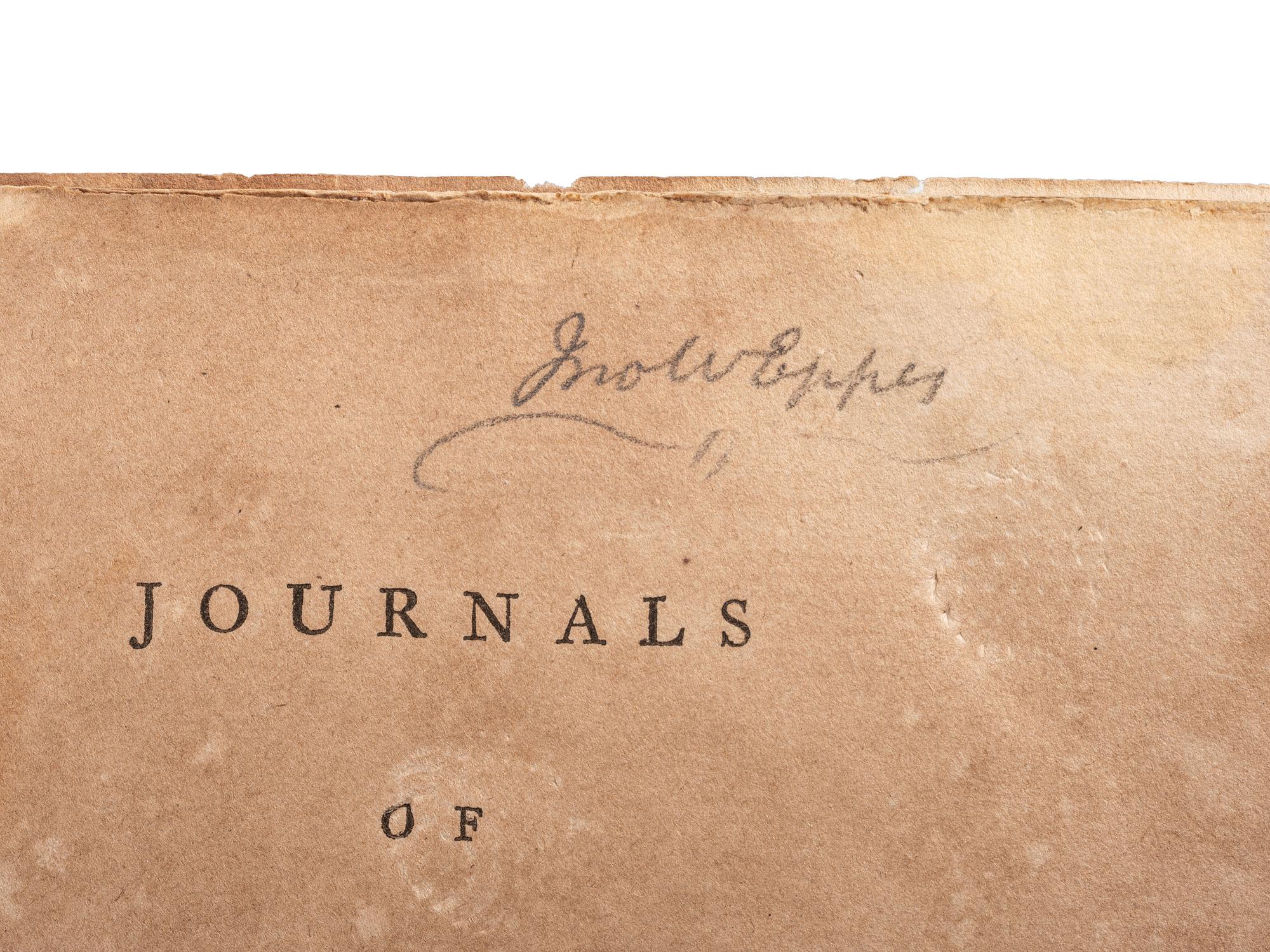 Journals of Congress. Philadelphia: Folwell's Press, David C. Claypoole, John Dunlap and New York : John Patterson, 1782-1801.