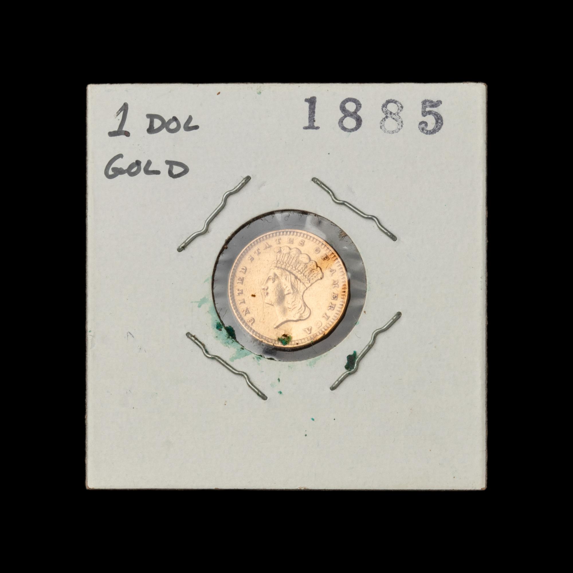 An 1885 Indian Princess $1 Gold Coin