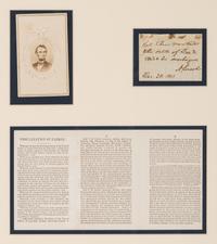 LINCOLN, Abraham (1809-1865). Autograph endorsement signed as President (“A. Lincoln”), 30 December 1864.