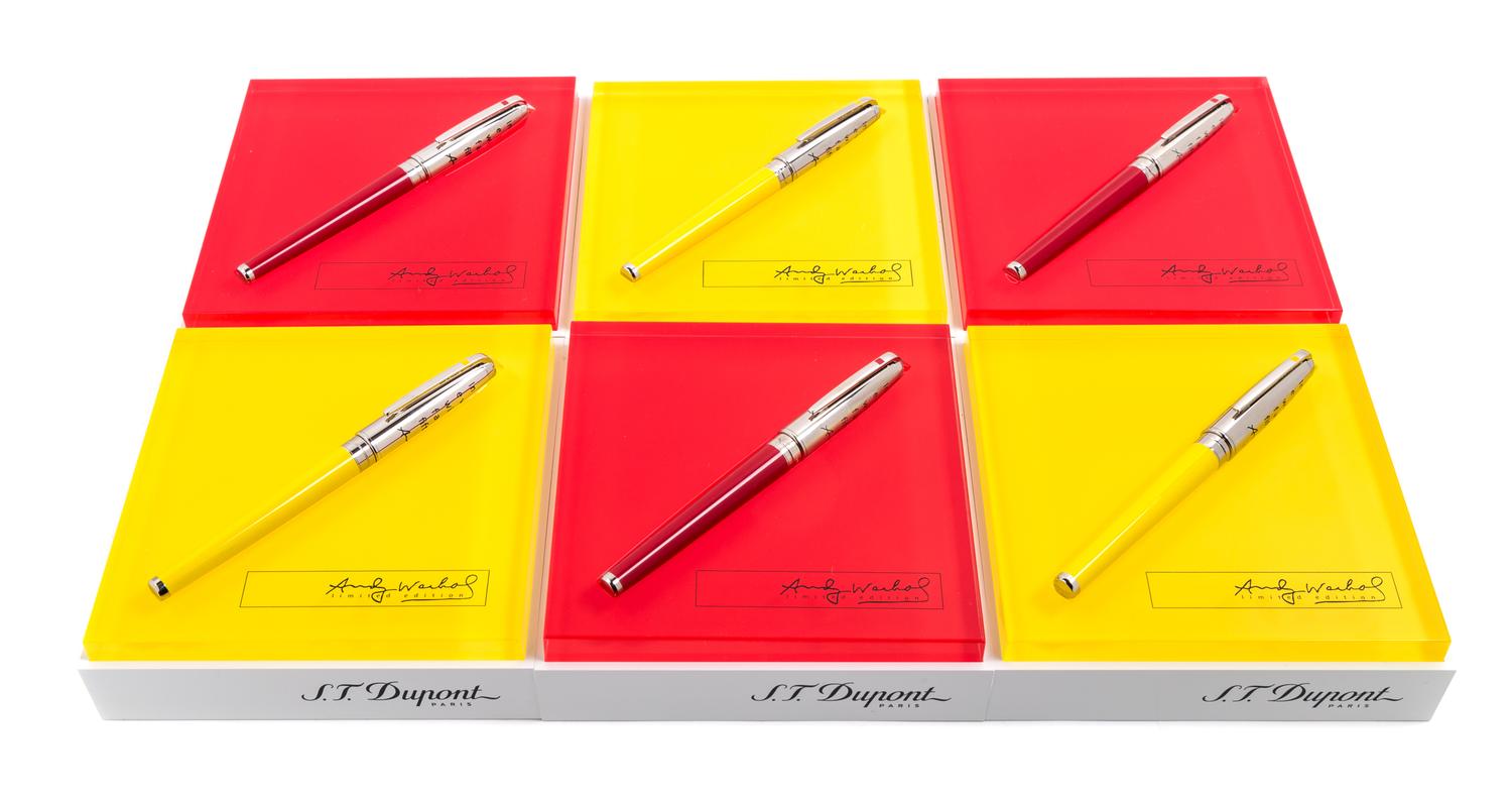 A Group of Six S.T. Dupont Andy Warhol Limited Edition Fountain Pens