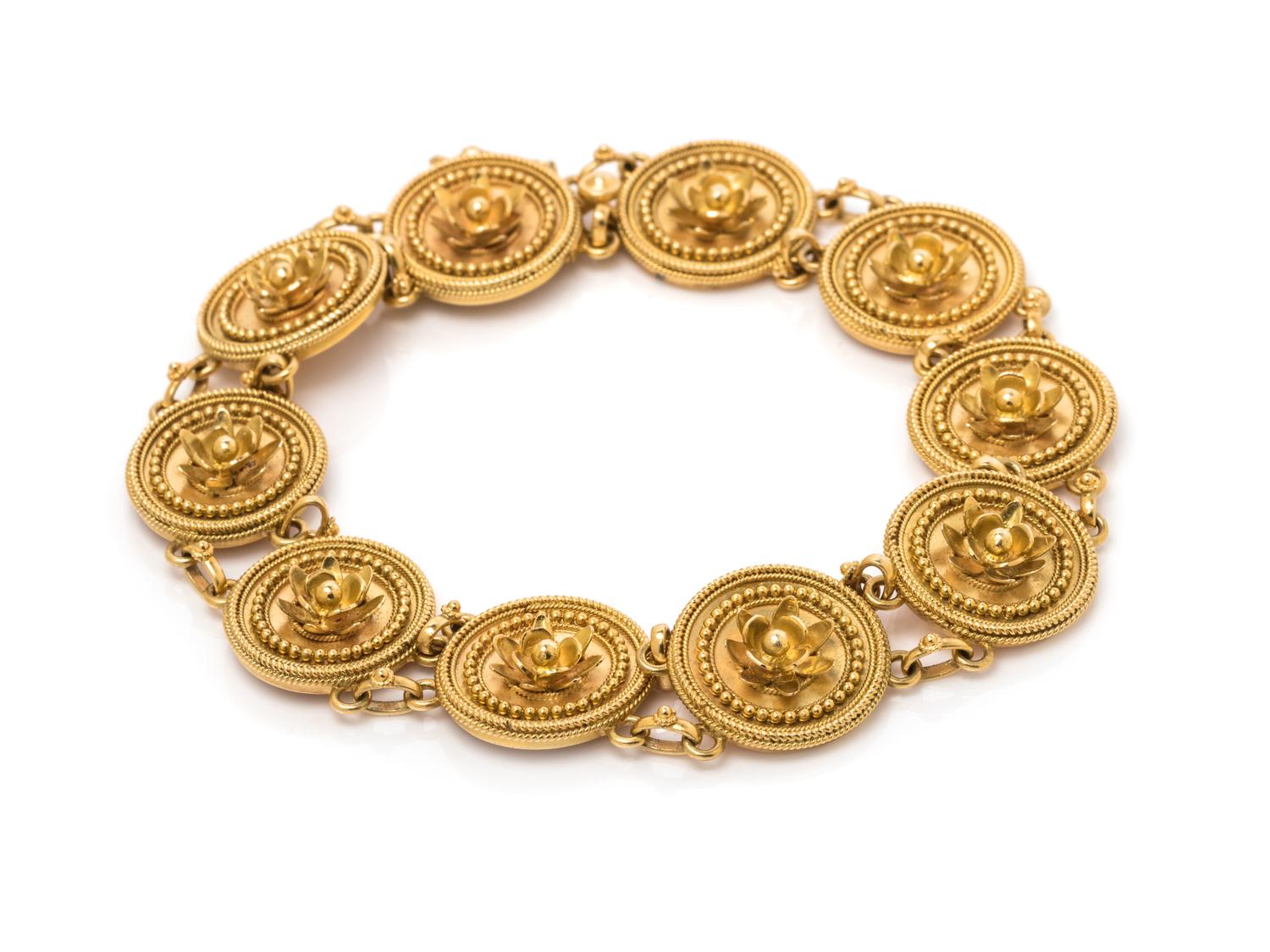 CASTELLANI, YELLOW GOLD BRACELET