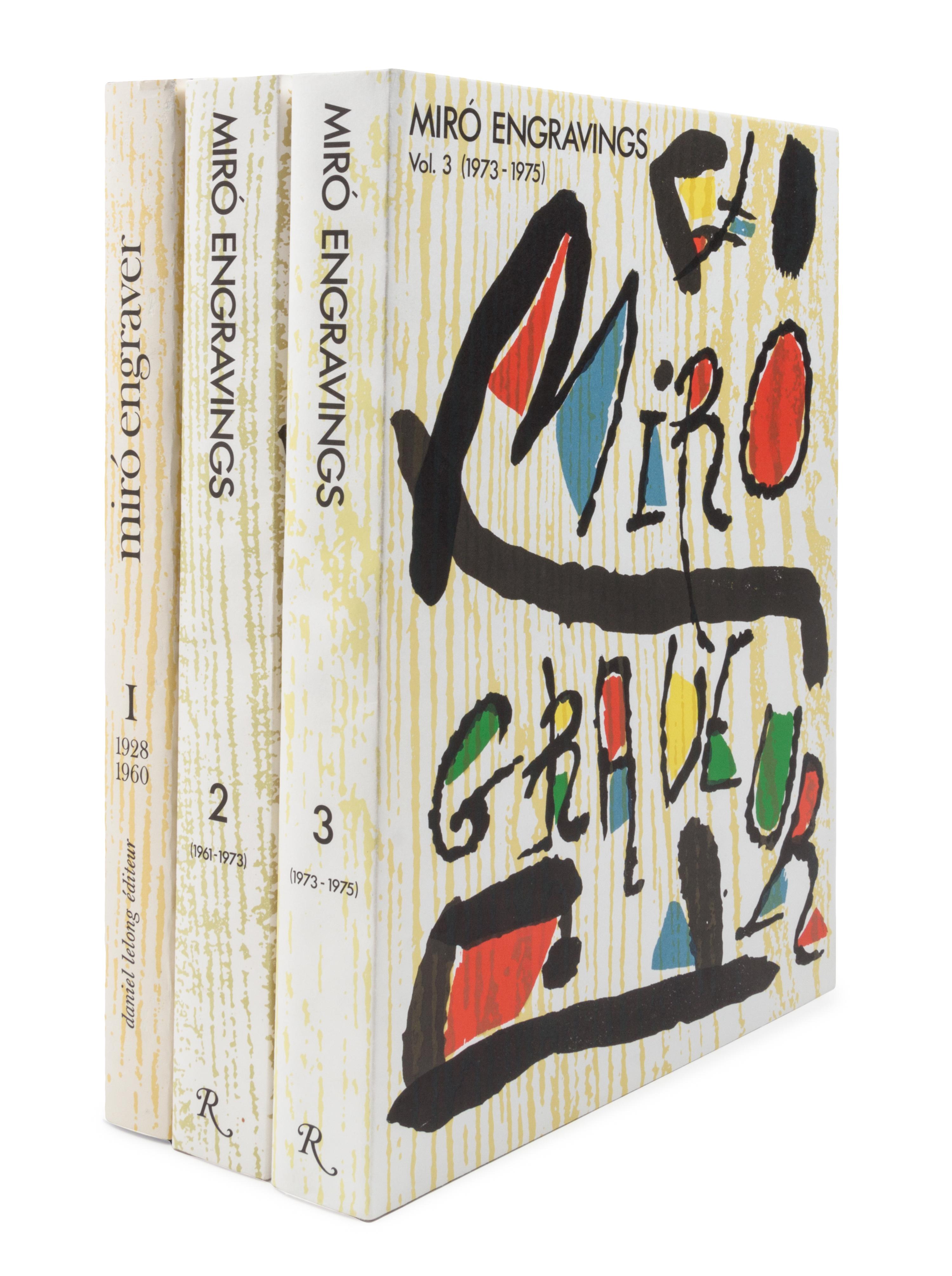 [MIRO, Joan]. LELONG, Daniel. Miró Engraver. Paris: Daniel Lelong, 1984-1992. LIMITED EDITION WITH SIX ORIGINAL WOODCUTS BY MIRO.