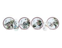 Six Chinese Famille Rose Porcelain Articles