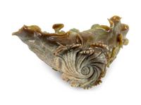 Chinese Carved Jadeite Group of Five Lohans