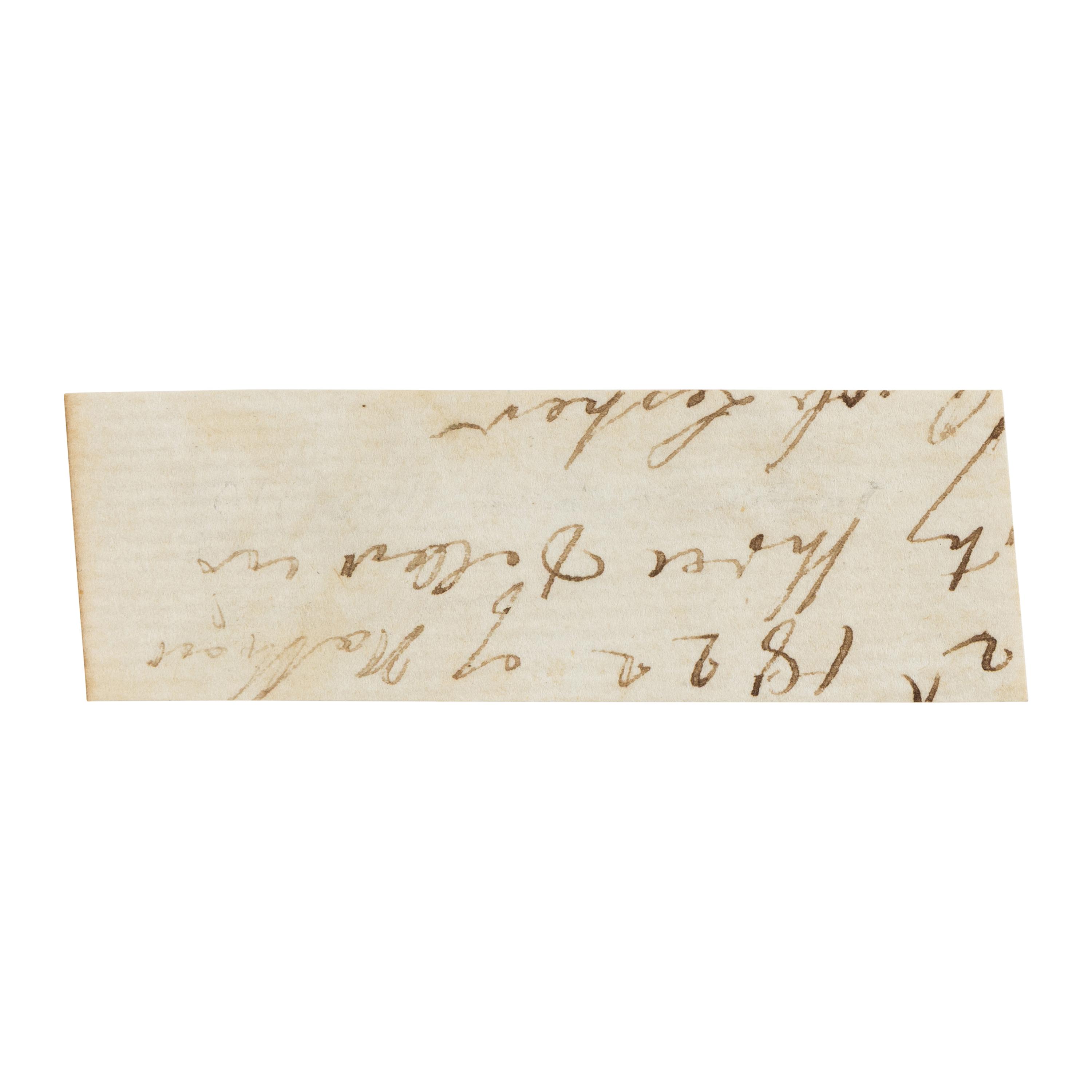 [African American]. Roberts, Robert (ca 1780-1860), attributed to. Cut signature ("Robert Roberts"), n.p. [Boston?], n.d. [ca 1822 or later].