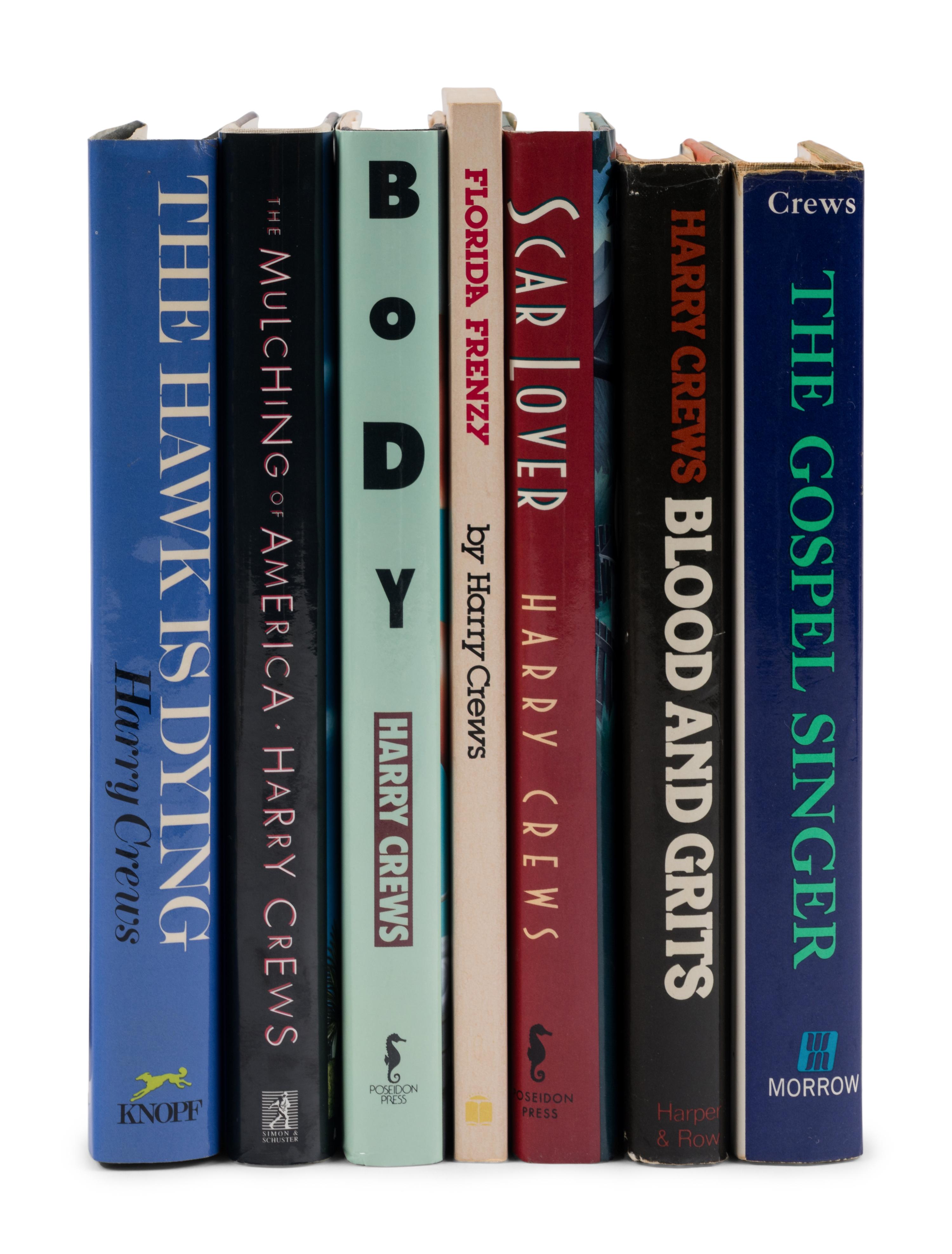 CREWS, Harry (1935-2012). A group of 7 FIRST EDITIONS, MANY SIGNED, comprising: