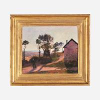 Albert Marie Dagnaux (French, 1861–1933) Countryside Sunset