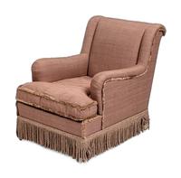 An English Upholstered Easy Chair