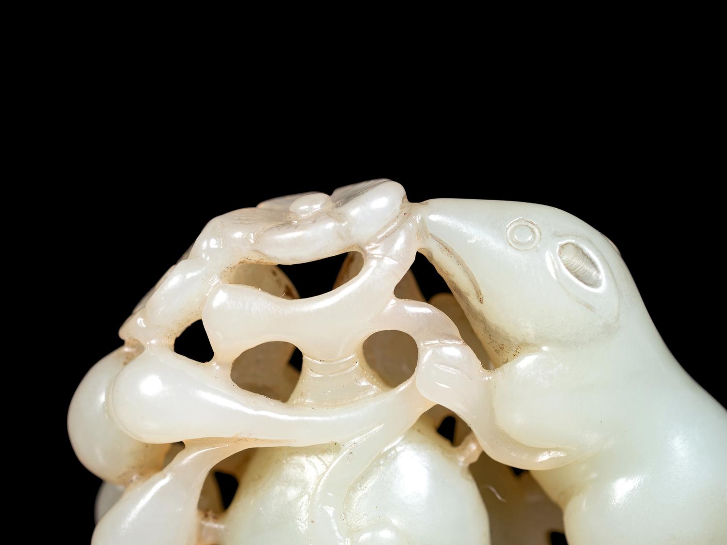 Three Chinese Jade Carvings of Animals