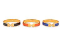 Three Hermès Clic H Bracelets