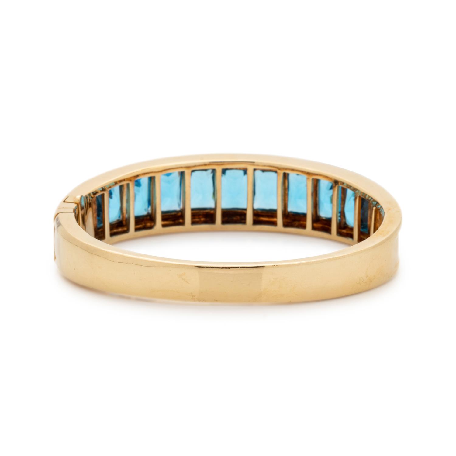BLUE TOPAZ BANGLE BRACELET