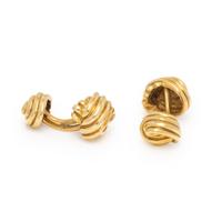 Tiffany & Co., Yellow Gold Knot Cufflinks