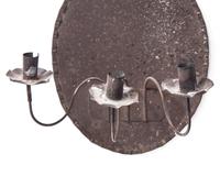 A Pair of Tin Three-arm Wall Sconces