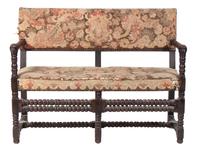 A Carved Settee Height 36 x width 46 x depth 22 inches. — LATE 18TH/EARLY 19TH CENTURY