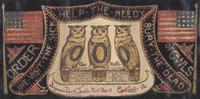 An Order of the Owls Chromolithagraph, Coal City, PA, Early 20th Century