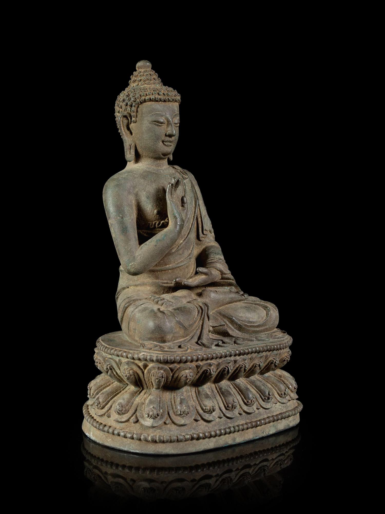 A Bronze Figure of Seated Buddha