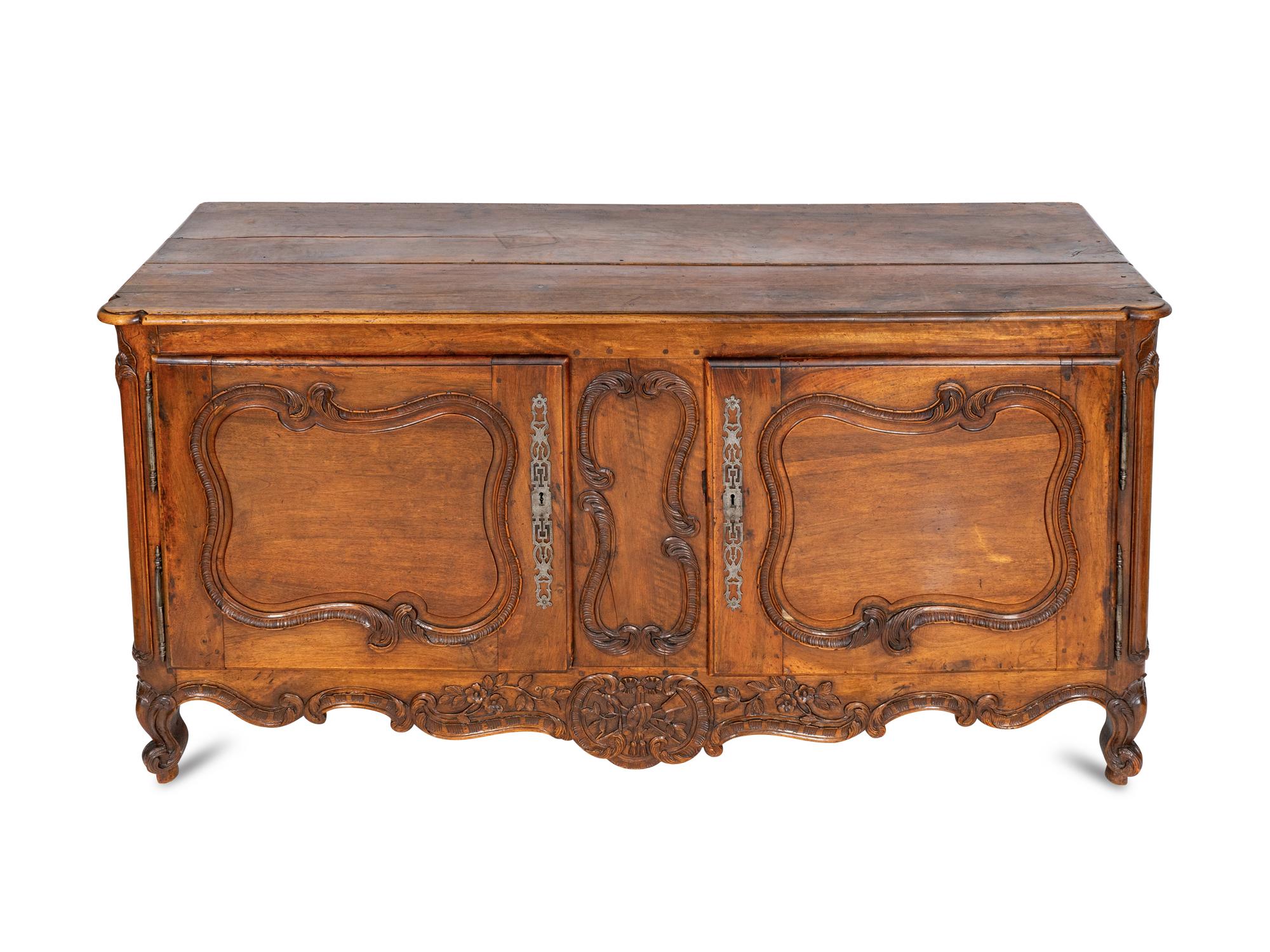 A Louis XV Provincial Carved Walnut Buffet de Chasse