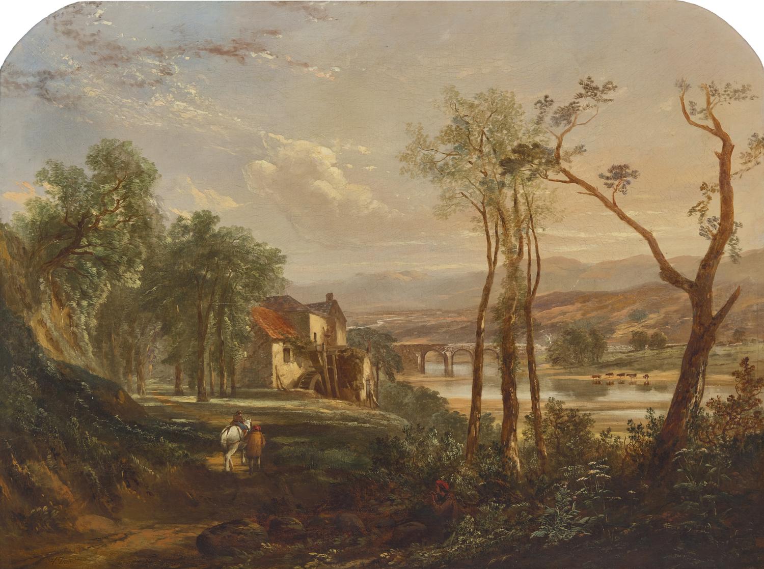Henry Dawson (British, 1811-1878) — Nottingham from Woolford Hill