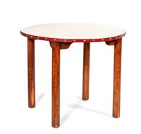 Thomas Molesworth (American, 1890-1977) Round Table Height 29 1/2 x diameter 36 inches