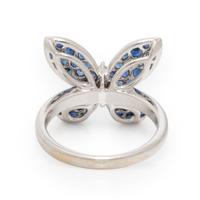 Graff, Diamond, Sapphire, and White Gold Butterfly Ring
