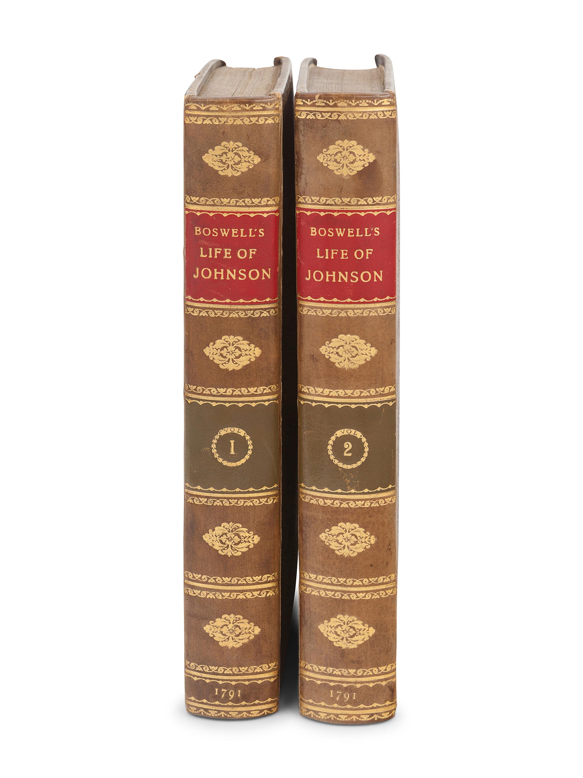 BOSWELL, James (1740-1795). The Life of Samuel Johnson . London: Henry Baldwin for Charles Dilly, 1791.